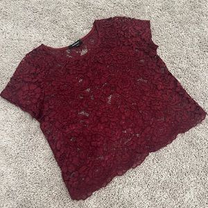 Wine Country Lace Top